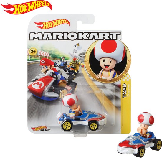Hot Wheels Mario Kart Replica Diecast Toad, Sneeker van Merkloos