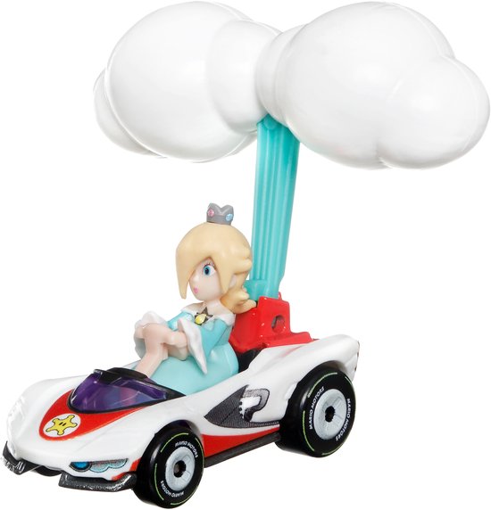 Hot Wheels - Mariokart - Rosalina - P-Wing + Cloud Glider - 1:64 van Merkloos