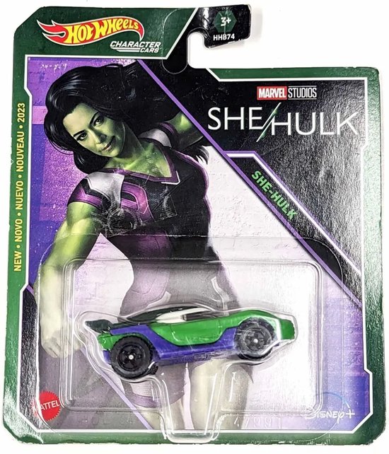Hot Wheels Marvel She-Hulk - 7 cm - Schaal 1:64 - Spaar ze allemaal van Hot Wheels
