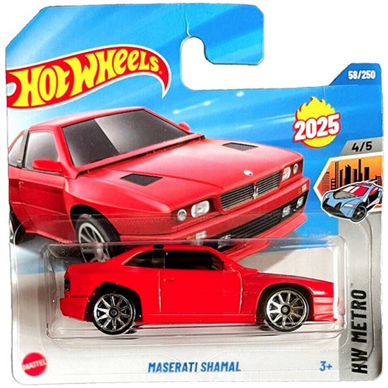 HOT WHEELS MASERATI SHAMAL RACING RED 58/250 HW METRO 4/5 van Hot Wheels