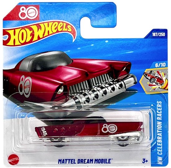 HOT WHEELS MATTEL DREAM MOBILE 1945 RED 167/250 HW CELEBRATION RACERS 6/10 80th Anniversary van Hot Wheels