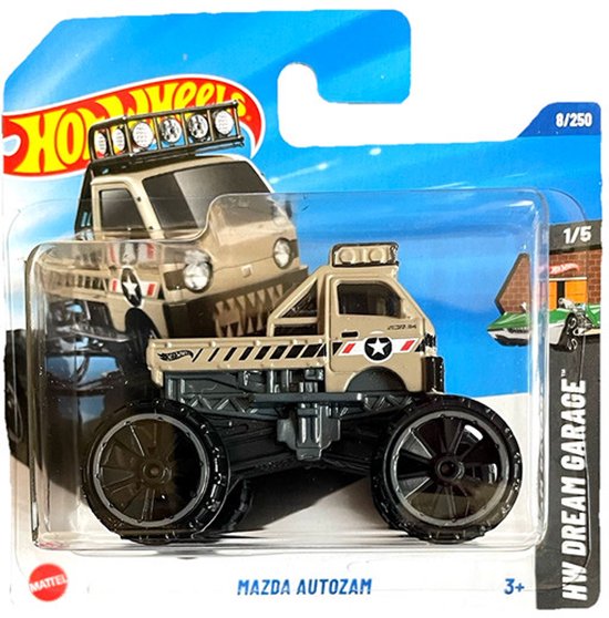 HOT WHEELS MAZDA AUTOZAM 8/250 ARMY GREY 1:64 HW DREAM GARAGE 1/5 van Hot Wheels