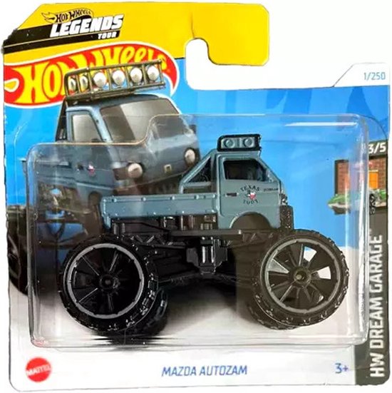 HOT WHEELS MAZDA AUTOZAM MATT BLUE 1/250 1:64 DREAM GARAGE 3/5 van Hot Wheels