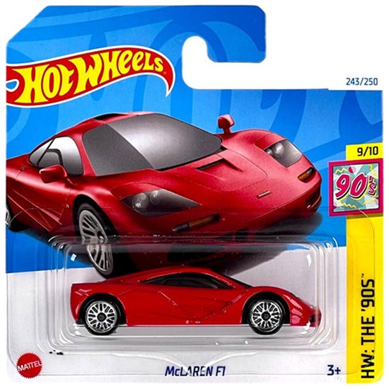 HOT WHEELS McLAREN F1 RACING RED 243/250 1:64 HW THE '90 9/10 van Hot Wheels