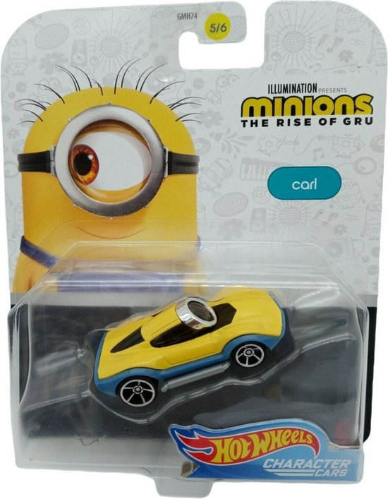 Hot Wheels Minions Carl - 7 cm - Die Cast - Voertuig van Hot Wheels