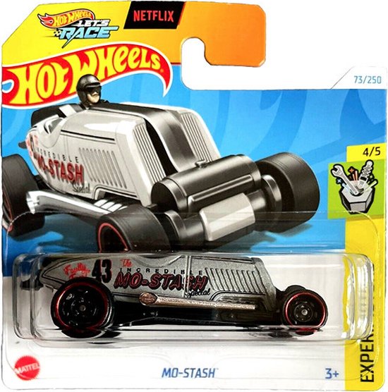 HOT WHEELS MO-STASH 43 SILBER/BLACK 73/250 HW EXPERIMOTORS 4/5 1:64 van Hot Wheels