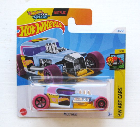 HOT WHEELS MOD ROD 61/250 1:64 BLUE HW ART CARS 1/10 van Hot Wheels