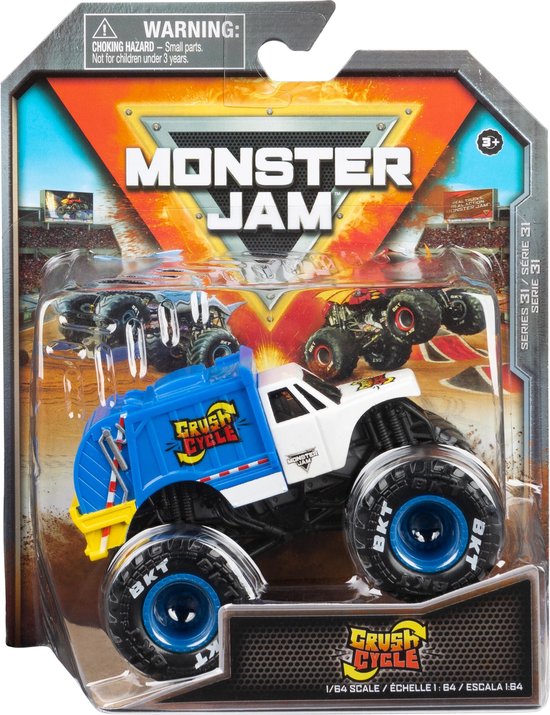 Hot Wheels Monster Jam truck Crush Cycle - monstertruck 9 cm schaal 1:64 van Hot Wheels