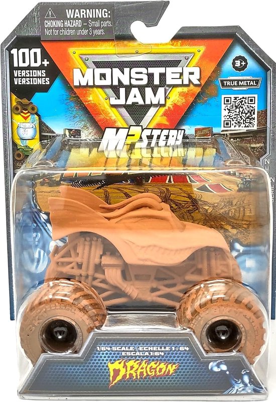 Hot Wheels Monster Jam truck Dragon Mystery Mudders - monstertruck 9 cm schaal 1:64 van Merkloos