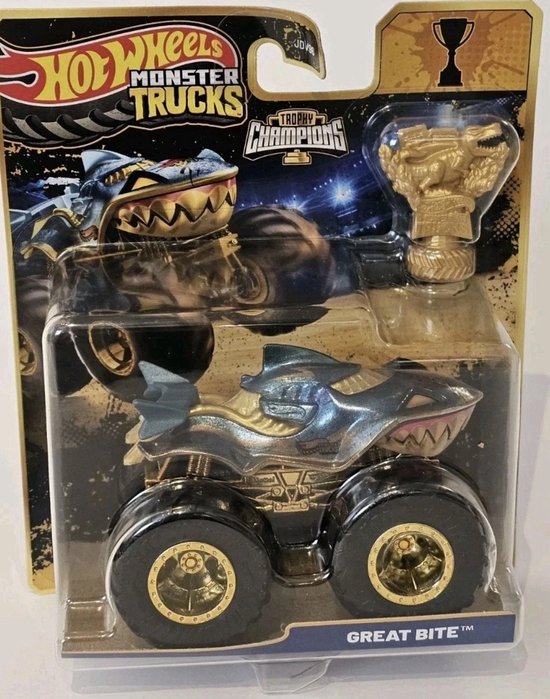 Hot Wheels Monster Jam truck Great Bite - monstertruck 9 cm schaal 1:64 van Merkloos