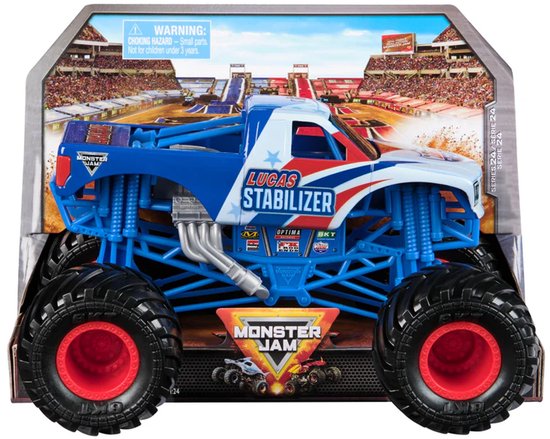 Hot Wheels monster jam truck Lucas Stabilizer - monstertruck 19 cm schaal 1:24 van Merkloos