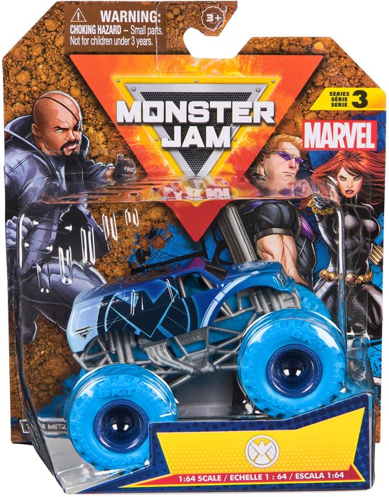 Hot Wheels Monster Jam truck Marvel Shield - monstertruck 9 cm schaal 1:64 van Merkloos