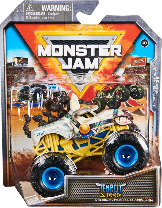 Hot Wheels Monster Jam truck Tempest Steed - monstertruck 9 cm schaal 1:64 van Hot Wheels