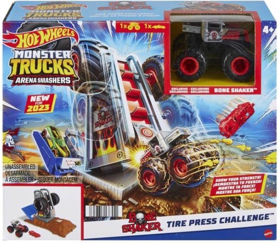 Hot Wheels Monster Trucks Arena Smashers - Bone Shaker van Hot Wheels