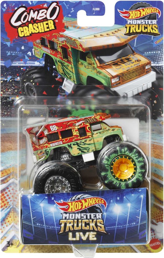 Hot Wheels Monster Trucks COMBO CRASHER Vehicle van Hot Wheels