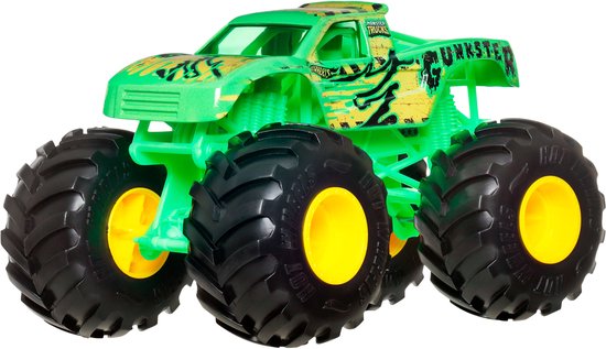 Hot Wheels Monster Trucks Oversized GUNKSTER Vehicle, Monstertruck, 3 jaar, Metaal, Kunststof, Meerkleurig van Merkloos