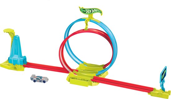 Hot Wheels - Neon Snelheidsduivels - Baanset - Laserstunt Botsbaan van Hot Wheels