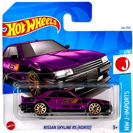 HOT WHEELS NISSAN SKYLINE RS 6 (KDR30) PURPER GOLD 44/250 1:64 HW J-IMPORTS 1/10 van Hot Wheels