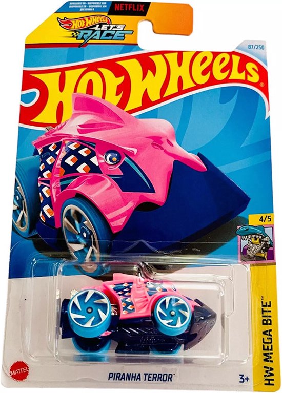 HOT WHEELS PIRANHA TERROR 87/250 PINK 1:64 HW MEGA BITE 4/5 van Hot Wheels