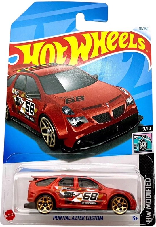 HOT WHEELS PONTIAC AZTEK CUSTOM 111/250 1:64 RED HW MODIFIED 9/10 van Hot Wheels