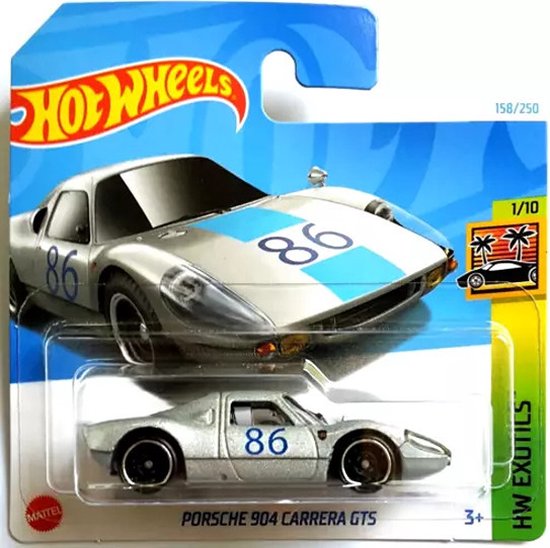 HOT WHEELS PORSCHE 904 CARRERA 86 GTS RACING SILBER 158/250 (1:64) HW EXOTICS 1/10 van Hot Wheels