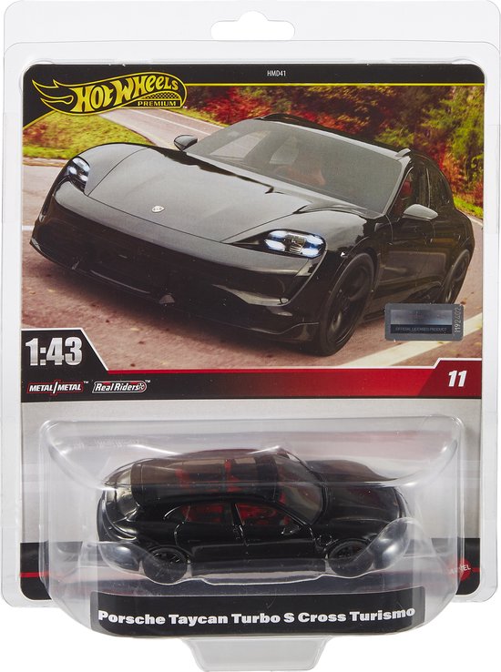 HOT WHEELS PREMIUM 1:43RD Porsche Taycan Turbo S Cross Turismo Vehicle van Hot Wheels