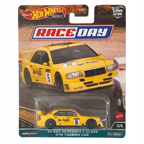 Hot Wheels Premium '94 AMG-Mercedes C-Klasse DTM Race Auto 1:64 van Hot Wheels