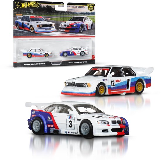 Hot Wheels Premium Car Culture Set van 2 - BMW 320 en BMW M3 GTR van Merkloos