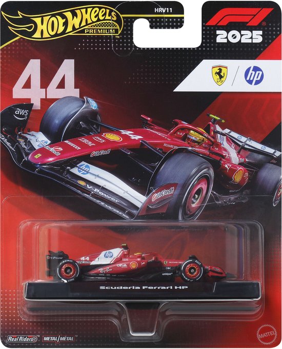Hot Wheels Premium Formula 1 Ferrari Team - Lewis Hamilton