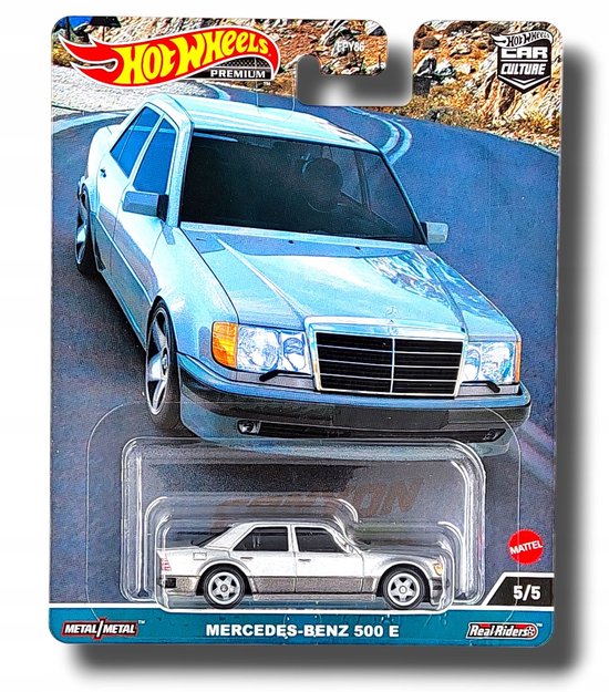 Hot Wheels Premium Mercedes-Benz 500 E Canyon Warriors Auto van Hot Wheels