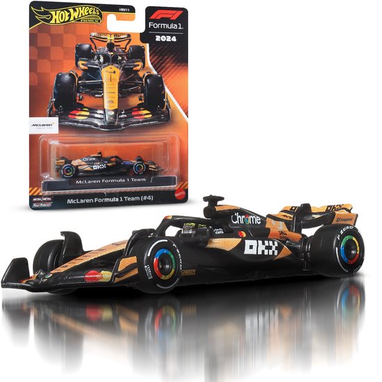 Hot Wheels Premium Metalen Formule 1 Verzamelbaar Speelgoed Raceauto - Lando Norris McLaren van Hot Wheels