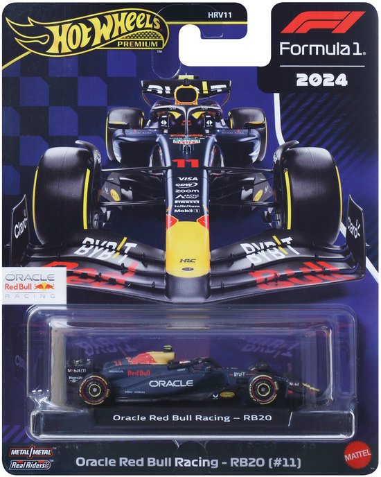 Hot Wheels Premium Metalen Formule 1 Verzamelbaar Speelgoed Raceauto - Sergio Perez Red Bull van Merkloos