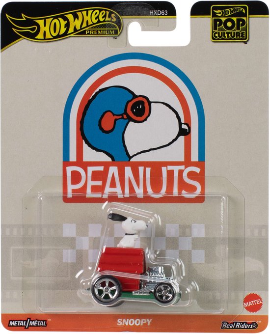 Hot Wheels Premium - Peanuts - Snoopy Ride - 1:64 - Mattel van Hot Wheels