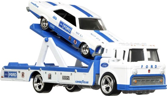 Hot Wheels Premium Teamtransport Set van 2 - Verrassingsitem - Speelgoedvoertuig van Hot Wheels