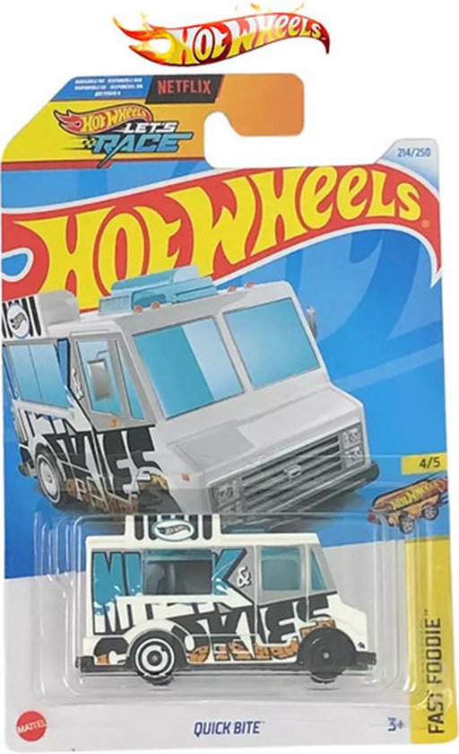 HOT WHEELS QUIK BITE COOKIES FOODTRUCK 214/250 1:64 HW FAST FOODIE 4/5 van Hot Wheels