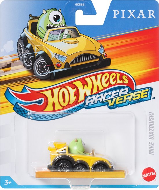 Hot Wheels - Racer Verse - Walt Disney - Monsters & Co - Mike Wazowski - Raceauto - Schaal 1:64 van Merkloos