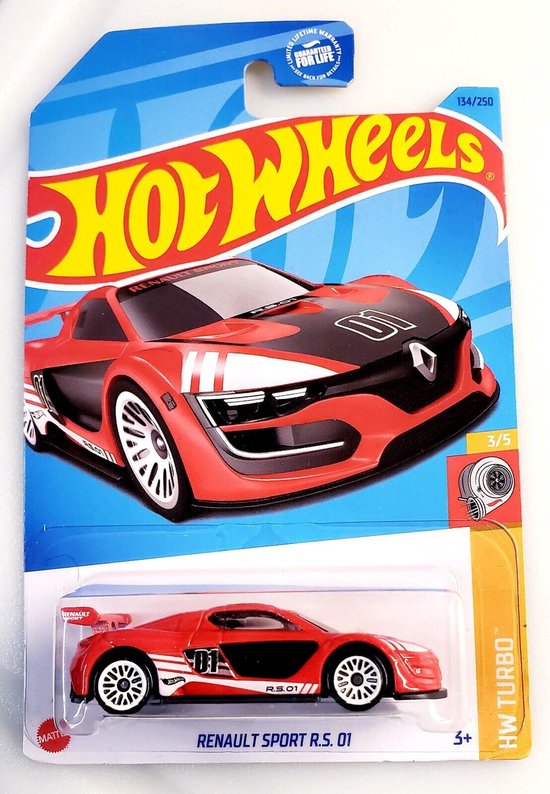 HOT WHEELS RENAULT SPORTS R.S 01 RED 134/250 1:64 WW TURBO 3/5 van Hot Wheels