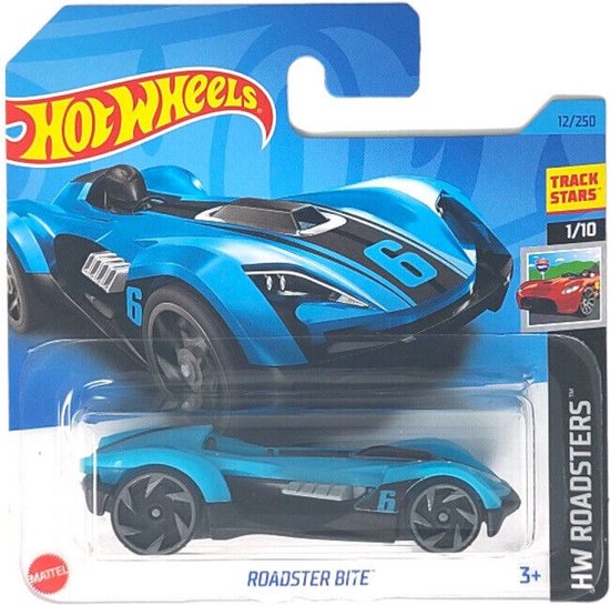 HOT WHEELS ROADSTER BITE 12/250 ROADTERS BLEU 1:64 1/10 van Hot Wheels
