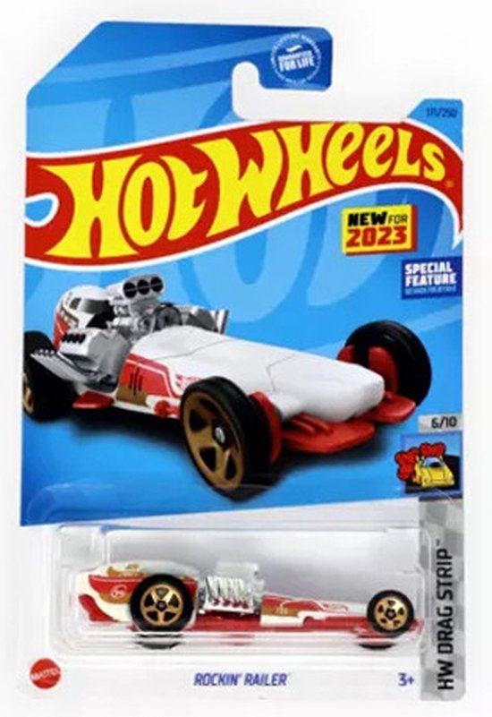 HOT WHEELS ROCKIN RAILER RED/GOLD 75/250 (1:64) HW RACE DAY 2/10 van Hot Wheels