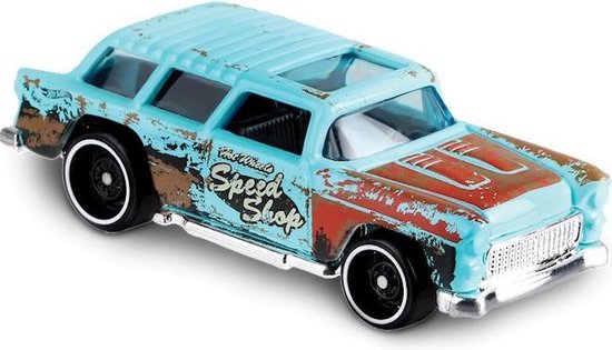 Hot Wheels Rod Squad Classic '55 Nomad 7 Cm Blauw van Hot Wheels