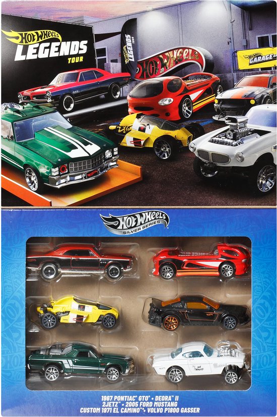Hot Wheels Set van 6 HW Legends Voertuigen (Stijlen Kunnen Variëren) van Hot Wheels