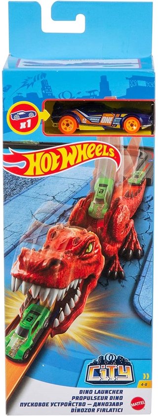 Hot Wheels Shark Launcher - Inclusief voertuig 7 cm - Speelfigurenset van Hot Wheels