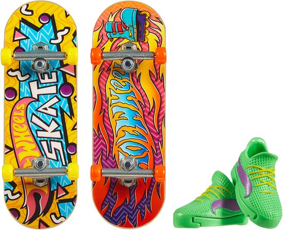 Hot Wheels SKATE FIRE KICKS, Vingerskateboardset, 5 jaar, Kunststof, Meerkleurig van Merkloos