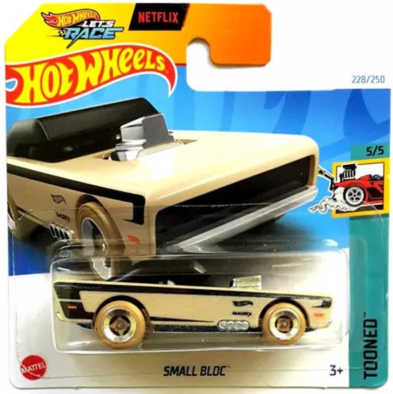 HOT WHEELS SMALL BLOC BEIGE 228/250 HW TOONED 5/5 1:64 van Hot Wheels