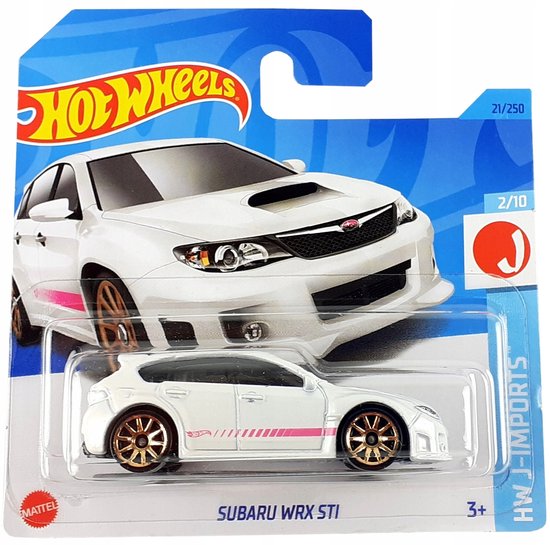 Hot Wheels Subaru WRX STi J-IMPORTS 21/250 HKK62 Wit van Mattel