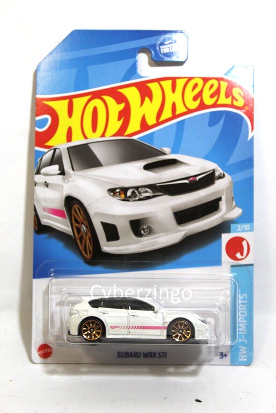HOT WHEELS SUBARU WRX STI WHITE 1:64 van Hot Wheels