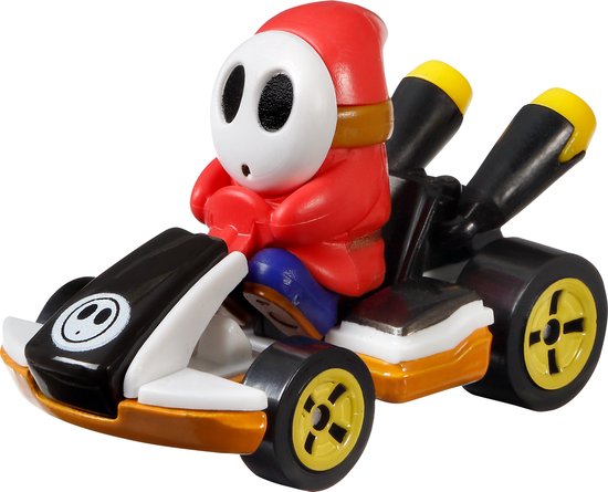 Hot wheels super mario kart voertuig Shy guy van Merkloos