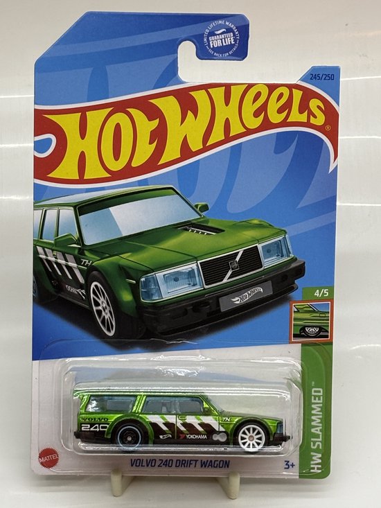 Hot Wheels Super Treasure Hunt Volvo 240 Drift Wagon Groen Speelgoedauto van Merkloos