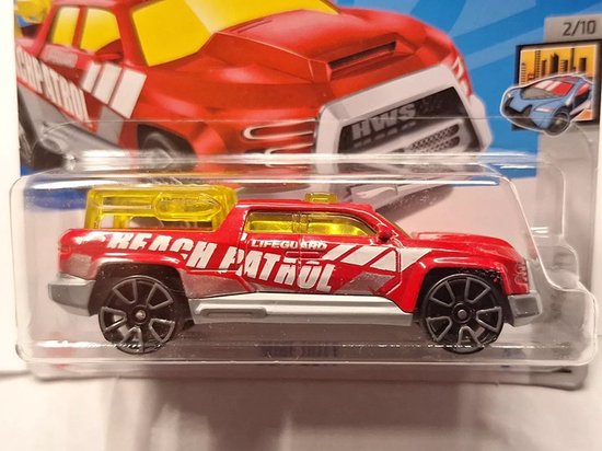 HOT WHEELS SURF DUTY BEACH PATROL RED 105/250 HW METRO 2/10 (1:64) van Hot Wheels