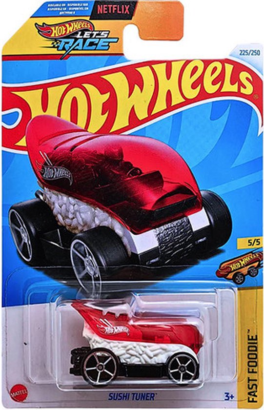 HOT WHEELS SUSHI TUNER RED/WHITE 225/250 1:64 HW FAST FOODIE 5/5 van Hot Wheels